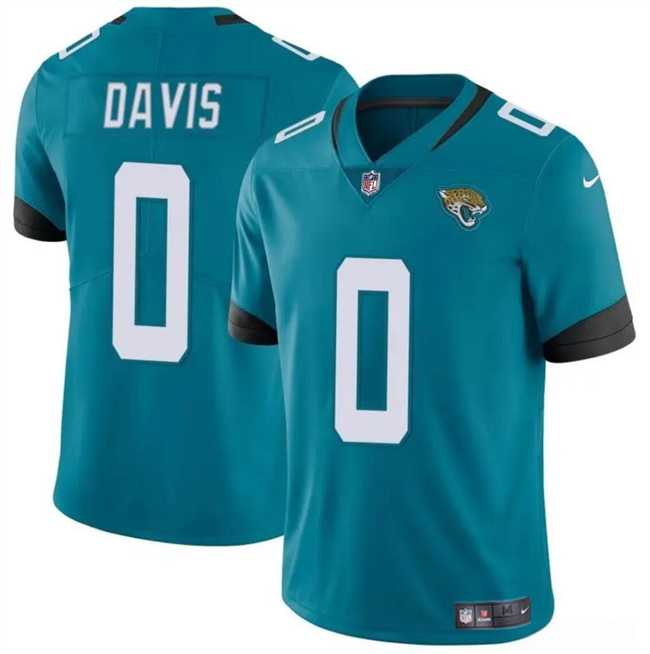 Men & Women & Youth Jacksonville Jaguars #0 Gabe Davis Teal Vapor Untouchable Limited Stitched Jersey->jacksonville jaguars->NFL Jersey